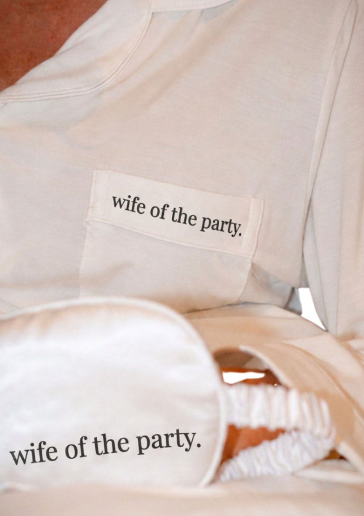 Wife of the Party.  Pyjama Set | Luxury Bridal Sleepwear